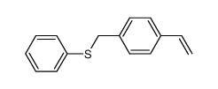 4-vinylbenzyl phenyl sulfide结构式