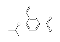 1-isopropoxy-4-nitro-2-vinylbenzene结构式