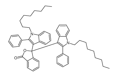 3,3-bis(1-nonyl-2-phenylindol-3-yl)-2-benzofuran-1-one结构式