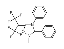 2-methyl-3,4-diphenyl-5-(2,2,2-trifluoro-1-trifluoromethyl-ethylidene)-[1,2,4]oxadiazolidine Structure