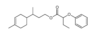 2-phenoxybutyric acid, 3-(4-methyl-3-cyclohexenyl)butylester结构式