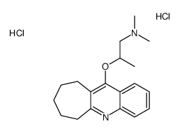 dimethyl-[2-(7,8,9,10-tetrahydro-6H-cyclohepta[b]quinolin-5-ium-11-yloxy)propyl]azanium,dichloride结构式