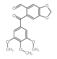 6-(3,4,5-trimethoxybenzoyl)benzo[1,3]dioxole-5-carbaldehyde Structure