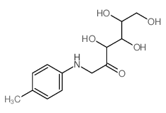 D-Fructose,1-deoxy-1-[(4-methylphenyl)amino]- structure