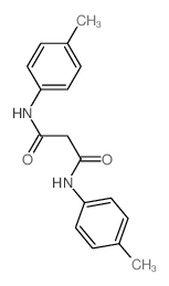 Propanediamide,N1,N3-bis(4-methylphenyl)- structure