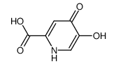 5-Hydroxy-4-pyridone-2-carboxylic acid Structure