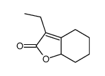 3-ethyl-5,6,7,7a-tetrahydro-4H-1-benzofuran-2-one结构式