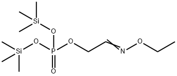 Phosphoric acid 2-(ethoxyimino)ethylbis(trimethylsilyl) ester structure