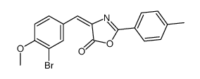 (4E)-4-[(3-bromo-4-methoxyphenyl)methylidene]-2-(4-methylphenyl)-1,3-oxazol-5-one Structure