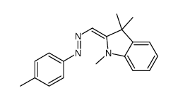 1,3,3-trimethyl-2-[[(p-tolyl)azo]methylene]indoline structure