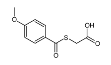 2-(4-methoxybenzoyl)sulfanylacetic acid结构式