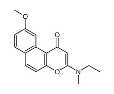 3-[ethyl(methyl)amino]-9-methoxybenzo[f]chromen-1-one Structure