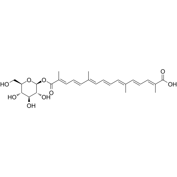 Crocetin β-D-glucopyranoside结构式