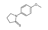 2-Pyrrolidinethione,1-(4-methoxyphenyl)-结构式