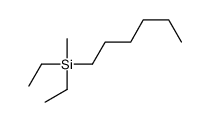 diethyl-hexyl-methylsilane Structure