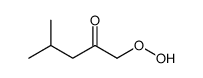 1-hydroperoxy-4-methylpentan-2-one Structure