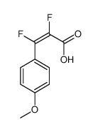 2,3-difluoro-3-(4-methoxyphenyl)prop-2-enoic acid Structure