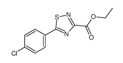 ethyl 5-(4-chlorophenyl)-1,2,4-thiadiazole-3-carboxylate structure