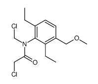 N-Chloromethyl-2,6-diethyl-3-methoxymethyl-α-chloroacetanilide结构式