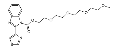 1-(3,6,9,12-tetraoxa-n-tridecyloxycarbonyl)-2-(4-thiazolyl)-benzimidazole结构式