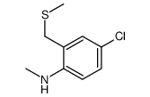 4-chloro-N-methyl-2-(methylsulfanylmethyl)aniline结构式