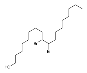 9,10-dibromooctadecan-1-ol Structure