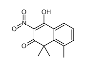 4-hydroxy-1,1,8-trimethyl-3-nitronaphthalen-2-one Structure