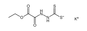 potassium 2-(2-ethoxy-2-oxoacetyl)hydrazinecarbodithioate结构式