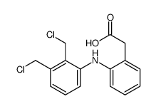 2-[2-[2,3-bis(chloromethyl)anilino]phenyl]acetic acid Structure