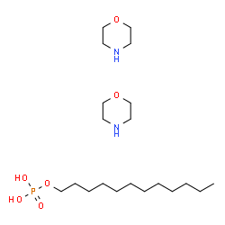 dodecyl dihydrogen phosphate, compound with morpholine (1:2) Structure