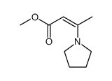 cis-methyl 3-(pyrrolidin-1-yl)but-2-enoate Structure