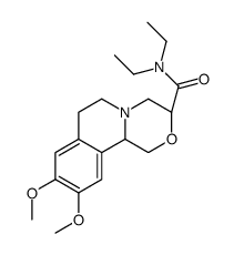 (3S,11bR)-N,N-diethyl-9,10-dimethoxy-1,3,4,6,7,11b-hexahydro-[1,4]oxazino[3,4-a]isoquinoline-3-carboxamide Structure