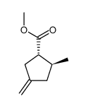 methyl trans-2-methyl-4-methylenecyclopentane-1-carboxylate Structure