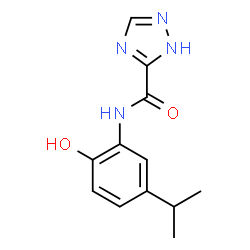 1H-1,2,4-Triazole-3-carboxamide,N-[2-hydroxy-5-(1-methylethyl)phenyl]-(9CI) Structure