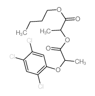 Lactic acid, butylester, DL-, DL-2-(2,4,5-trichlorophenoxy)propionate (8CI)结构式