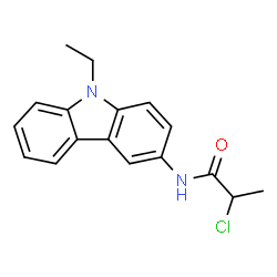 2-Chloro-N-(9-ethyl-9H-carbazol-3-yl)propanamide结构式