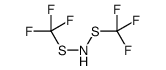 trifluoro-(trifluoromethylsulfanylamino)sulfanylmethane结构式