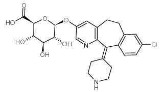 3-Hydroxy Desloratadine β-D-Glucuronide Structure