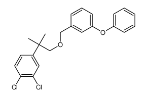 1,2-dichloro-4-[2-methyl-1-[(3-phenoxyphenyl)methoxy]propan-2-yl]benzene结构式