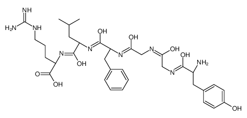 tyrosyl-glycyl-glycyl-phenylalanyl-leucyl-arginine结构式