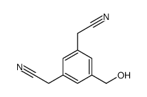 2-[3-(cyanomethyl)-5-(hydroxymethyl)phenyl]acetonitrile结构式