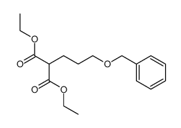 Ethyl 5-benzyloxy-2-(ethoxycarbonyl)pentanoate结构式