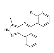 3-methyl-5-(2-methylsulfanylpyridin-3-yl)-2H-pyrazolo[4,3-c]isoquinoline结构式