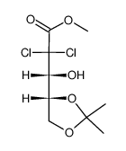 methyl (3R,4R)-2,2-dichloro-4,5-O-isopropylidene-3,4,5-trihydroxypentanoate Structure