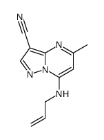 5-methyl-7-(prop-2-enylamino)pyrazolo[1,5-a]pyrimidine-3-carbonitrile Structure