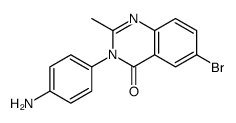 3-(4-aminophenyl)-6-bromo-2-methylquinazolin-4-one Structure