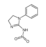 nitro-(1-phenyl-4,5-dihydro-1H-imidazol-2-yl)-amine结构式