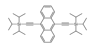 9,10-双[(三异丙基甲硅烷基)乙炔基]蒽结构式