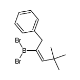 2-(dibromoboryl)-4,4-dimethyl-1-phenyl-2-pentene Structure