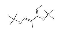 (1E,3Z)-1-tert-butoxy-2-methyl-3-trimethylsiloxy-1,3-pentadiene Structure